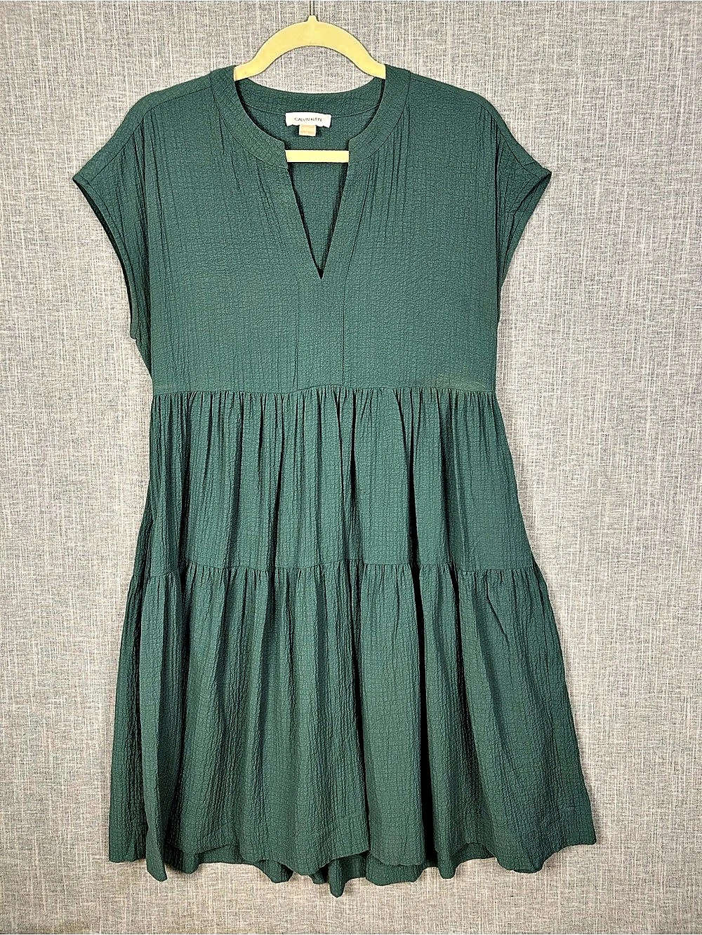 Calvin Klein Green Mini Dress Size 4 Like New